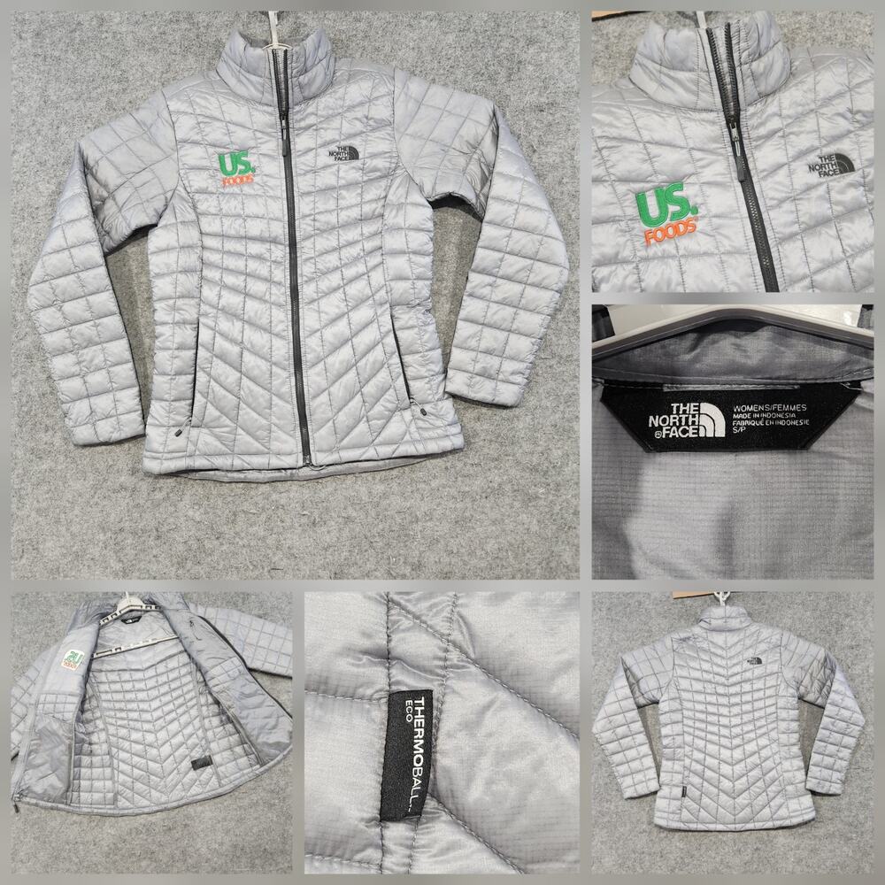 The North Face TNF Womens S Small Thermoball U.S. US Foods Down Puffer Jacket‎